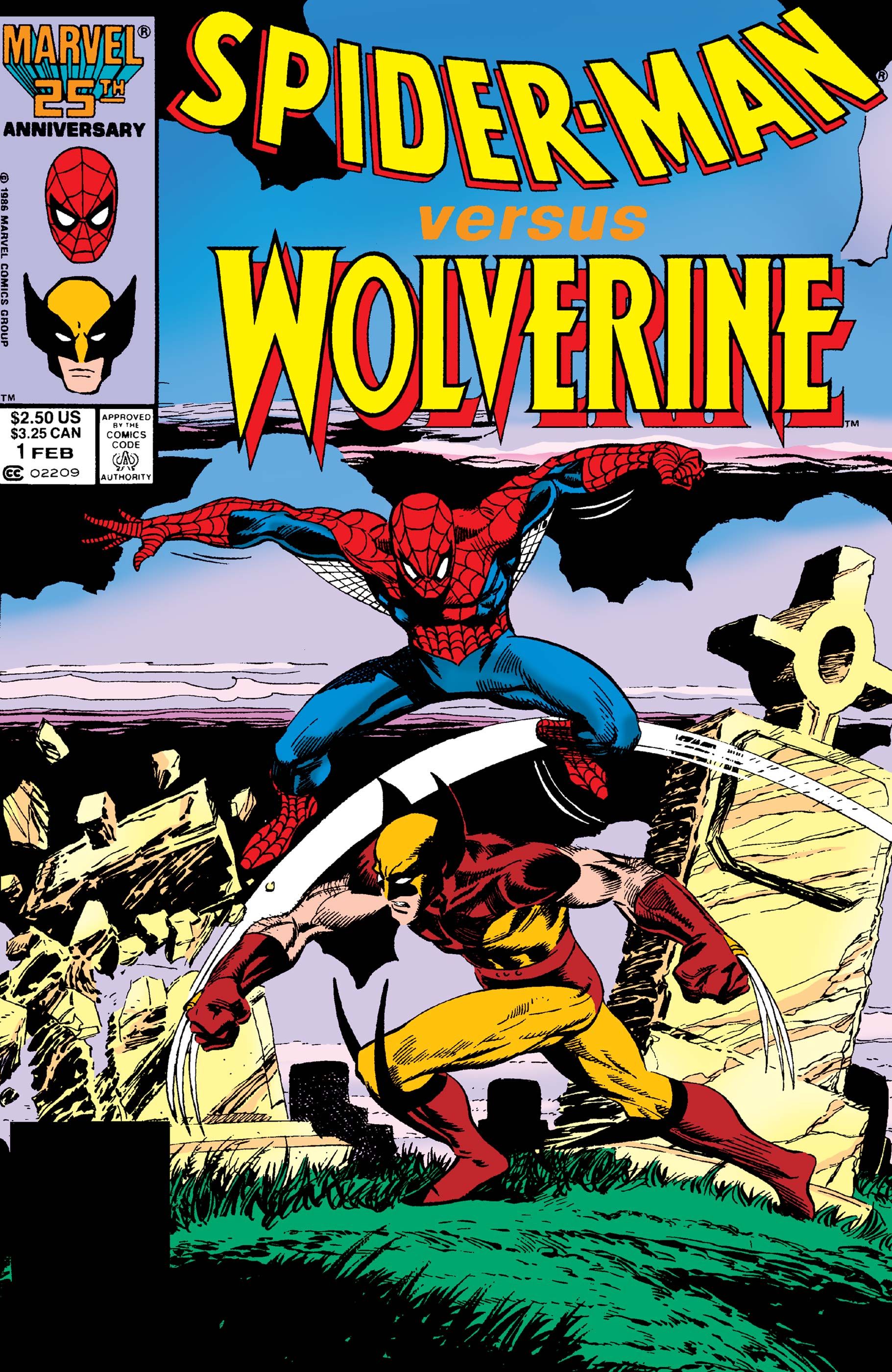 The cover of Spider-Man vs. Wolverine #1