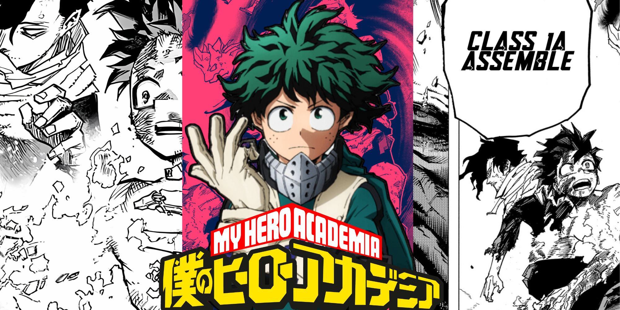 Custom Image of MHA Chapter 420 with Deku in the center