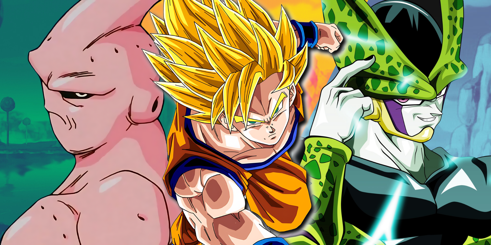 Custom Image of Super Buu, Goku, and Perfect Cell from Dragon Ball Z