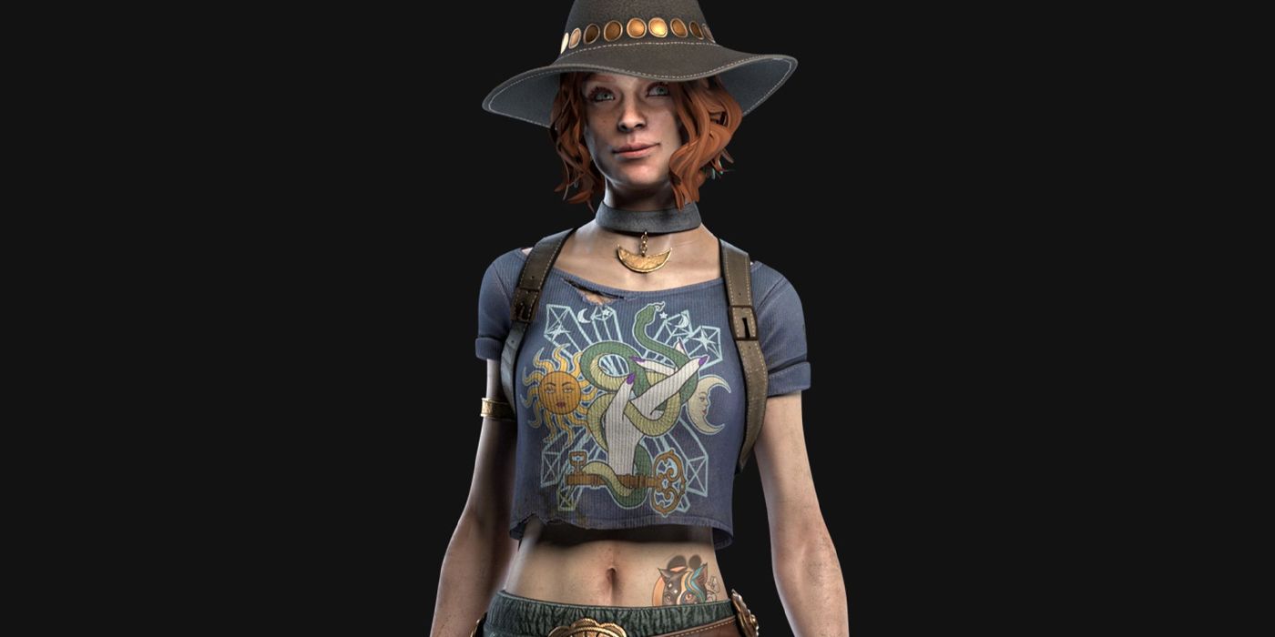 Dead by Daylight survivor Michaela Reed against a black background