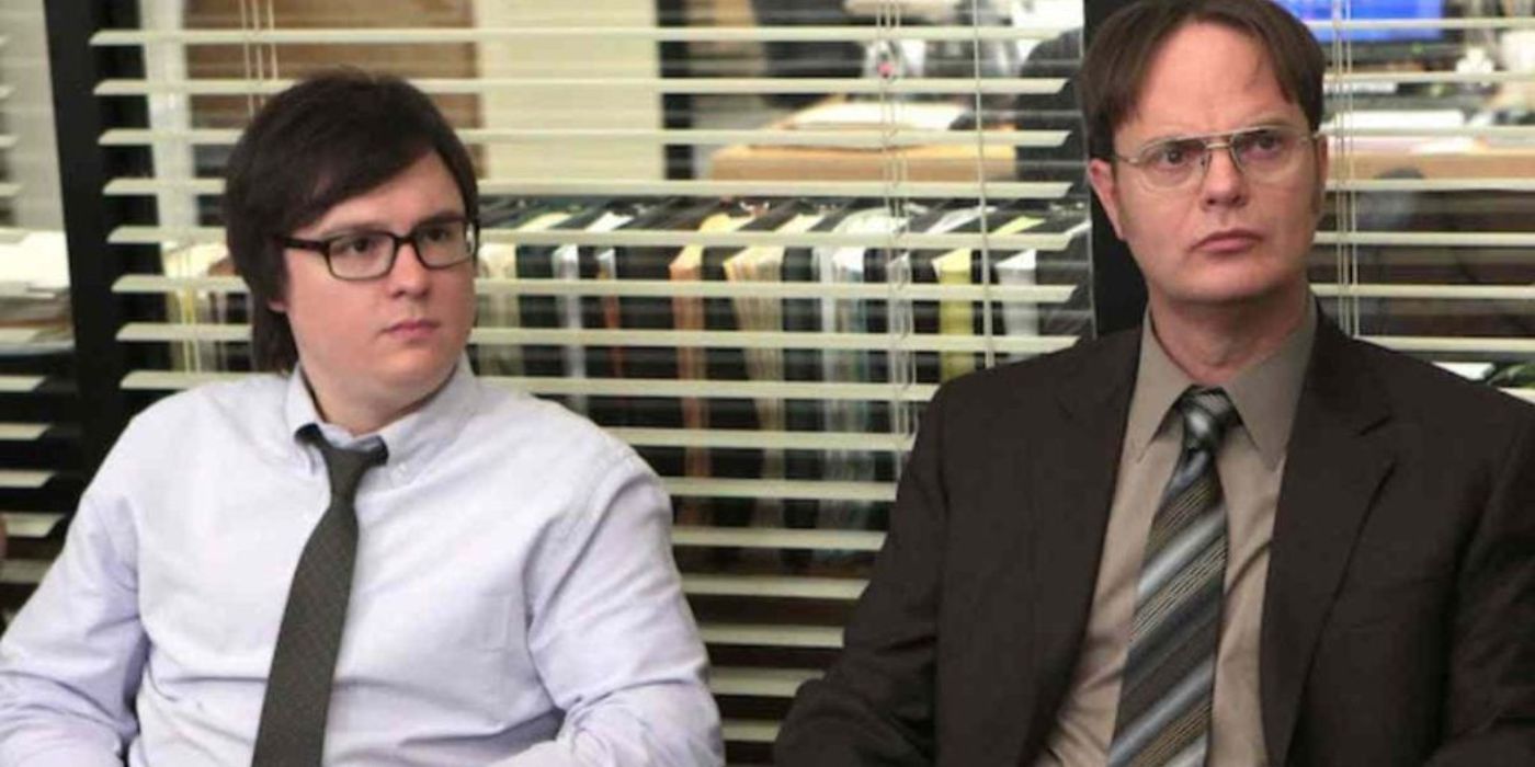 Dwight Schrute and Clark Green in The Office