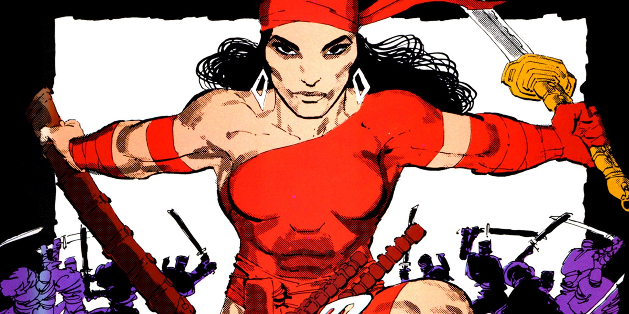 Elektra on the cover of Miller's Elektra Saga