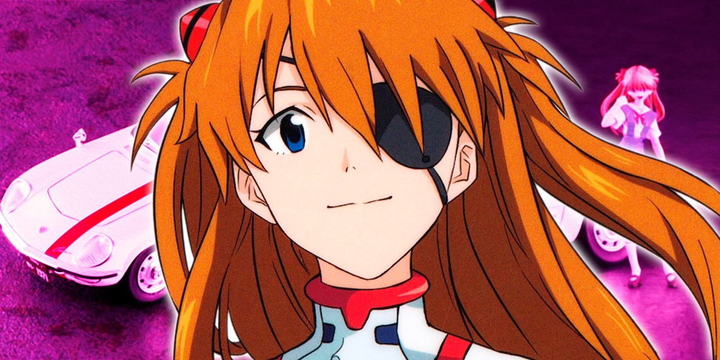 Evangelion's Asuka and the NERV coupe model Kit