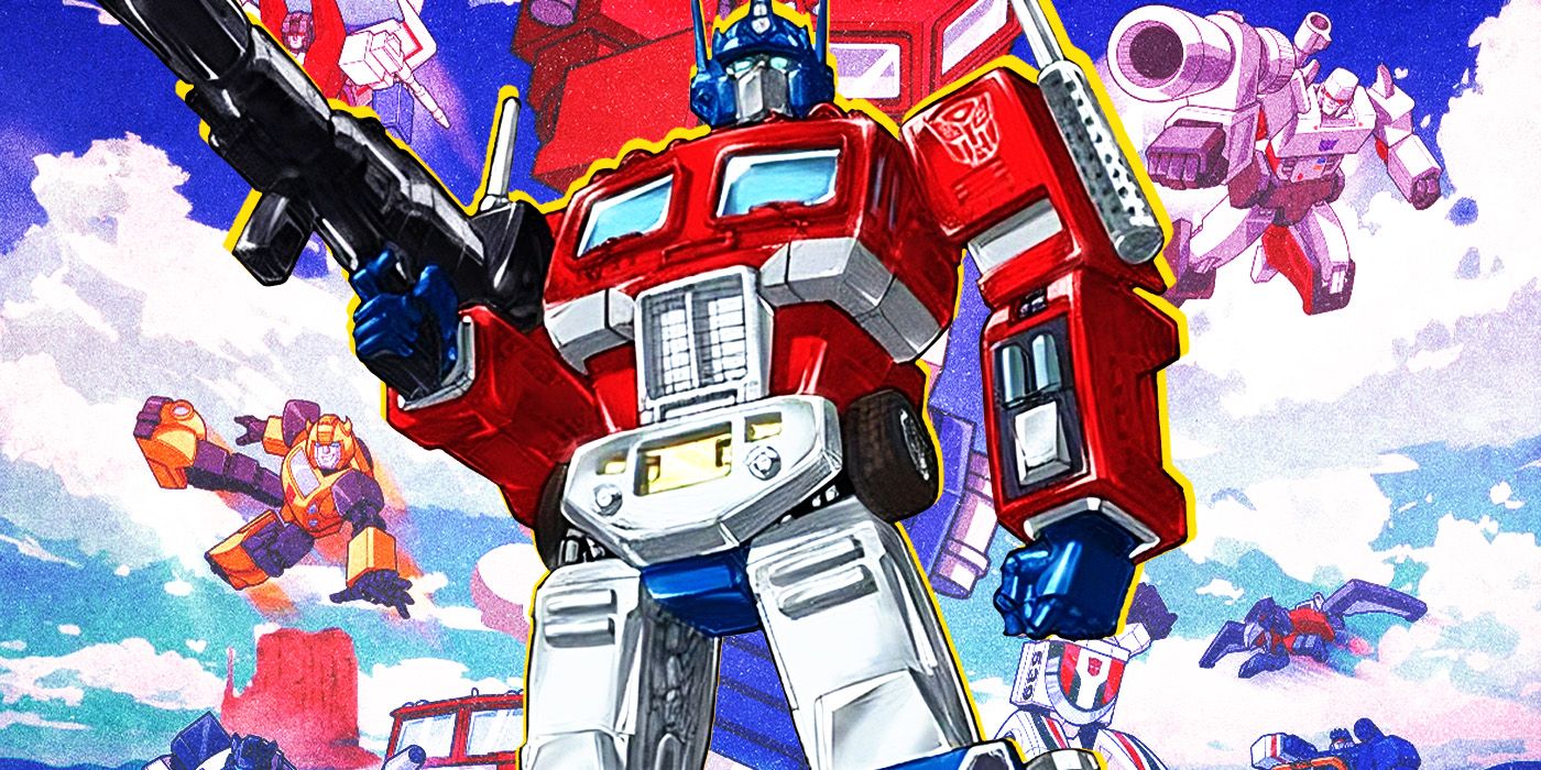Optimus Prime and the Transformers 40th anniversary screening event poster.