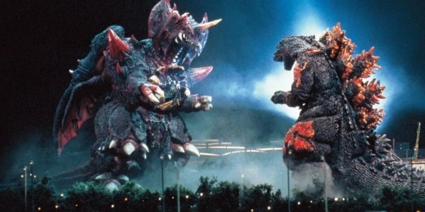 Godzilla fighting Destoroyah