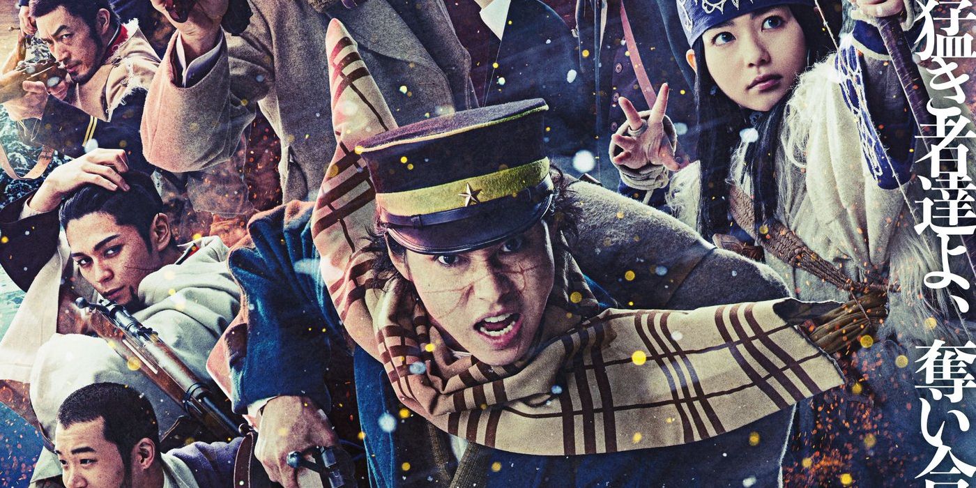 Official promotional poster for the live-action Golden Kamuy movie on Netflix