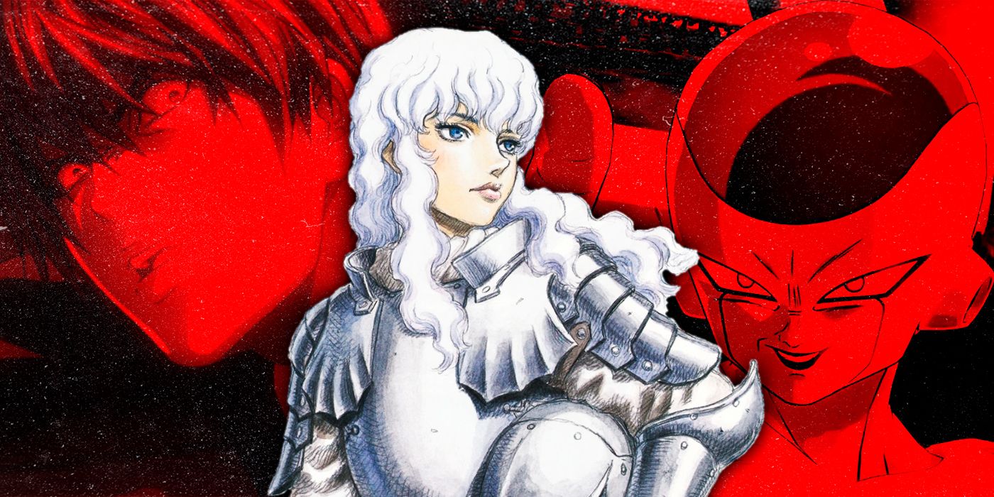Griffith from Berserk with Dragon Ball Z's Frieza and Death Note's Light Yagami