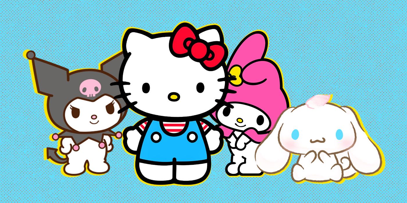 Hello Kitty, My Melody, Kuromi and Cinnamoroll from Sanrio