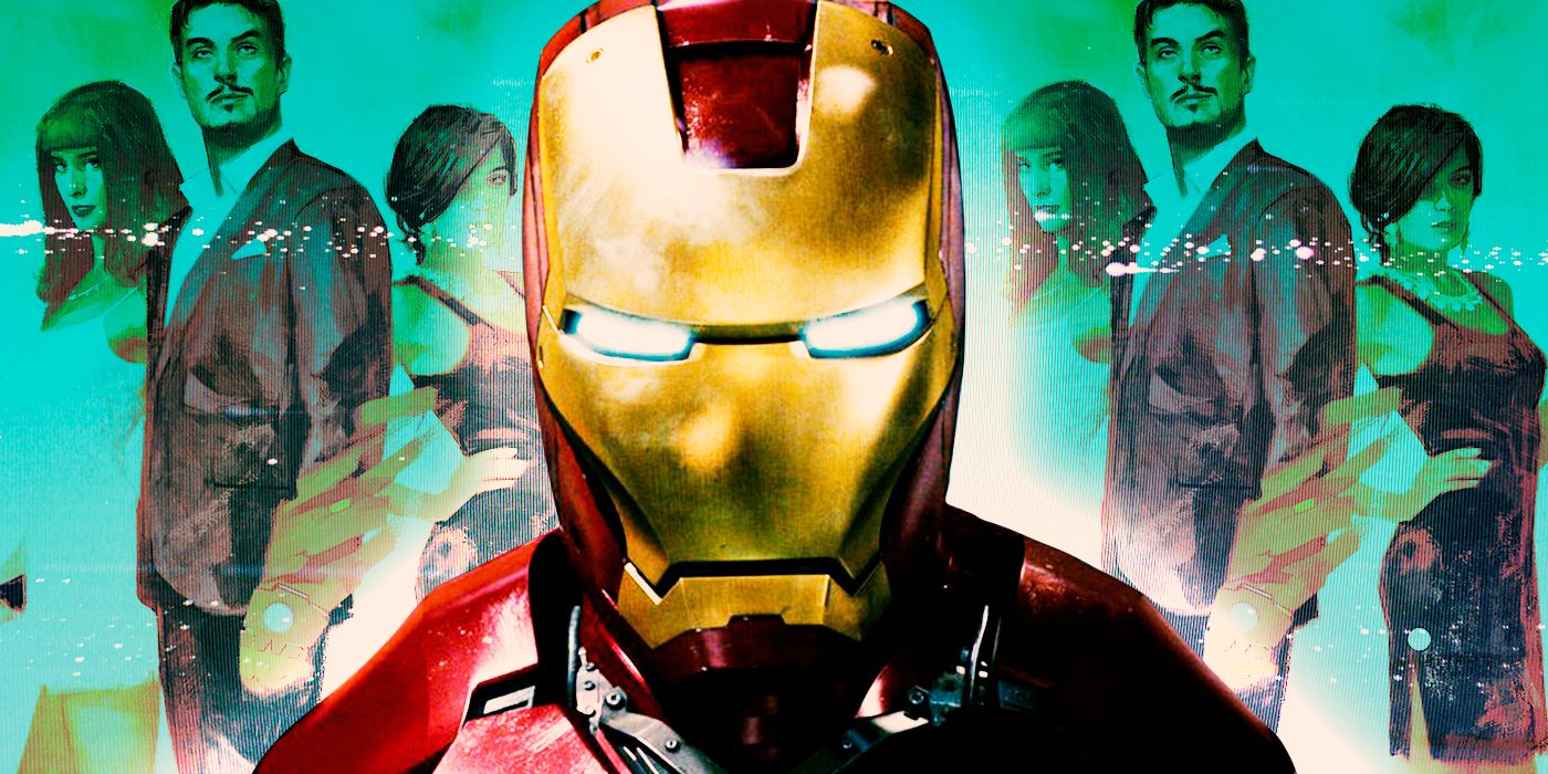 Image of MCU Iron Man in front of the cover of International Iron Man.