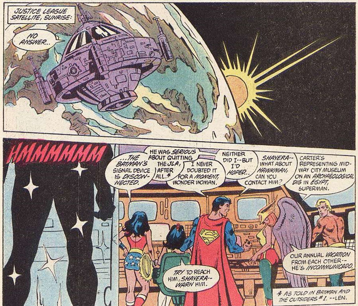 Когда Бэтмен вернулся в Лигу справедливости после того, как ушел из-за чужаков?