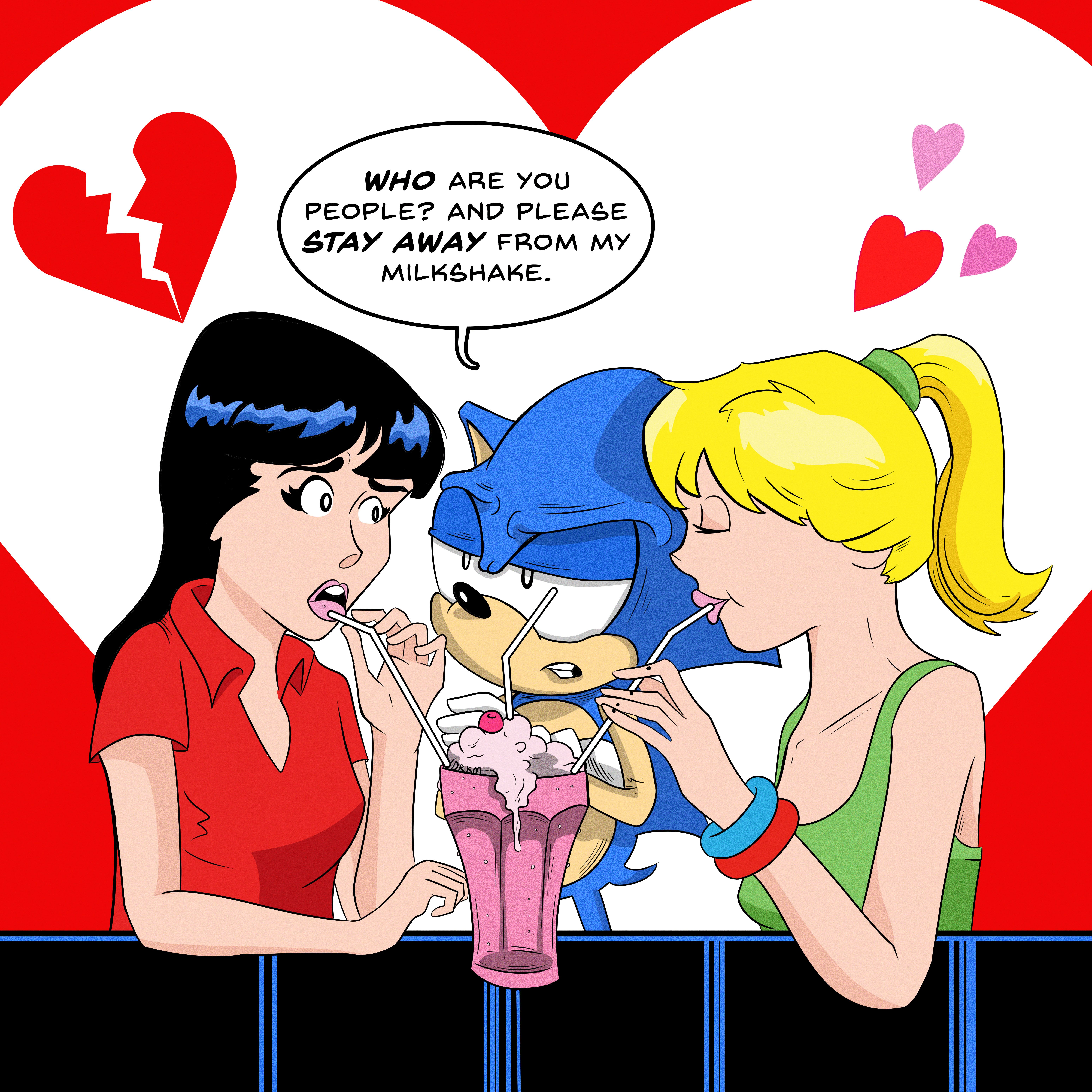 Sonic and Betty and Veronica