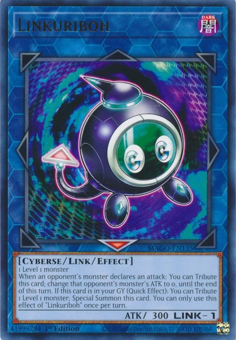 A carta do monstro Yu-Gi-Oh, Linkuriboh.