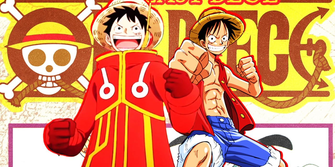 Luffy in One Piece's Egghead and East Blue arcs