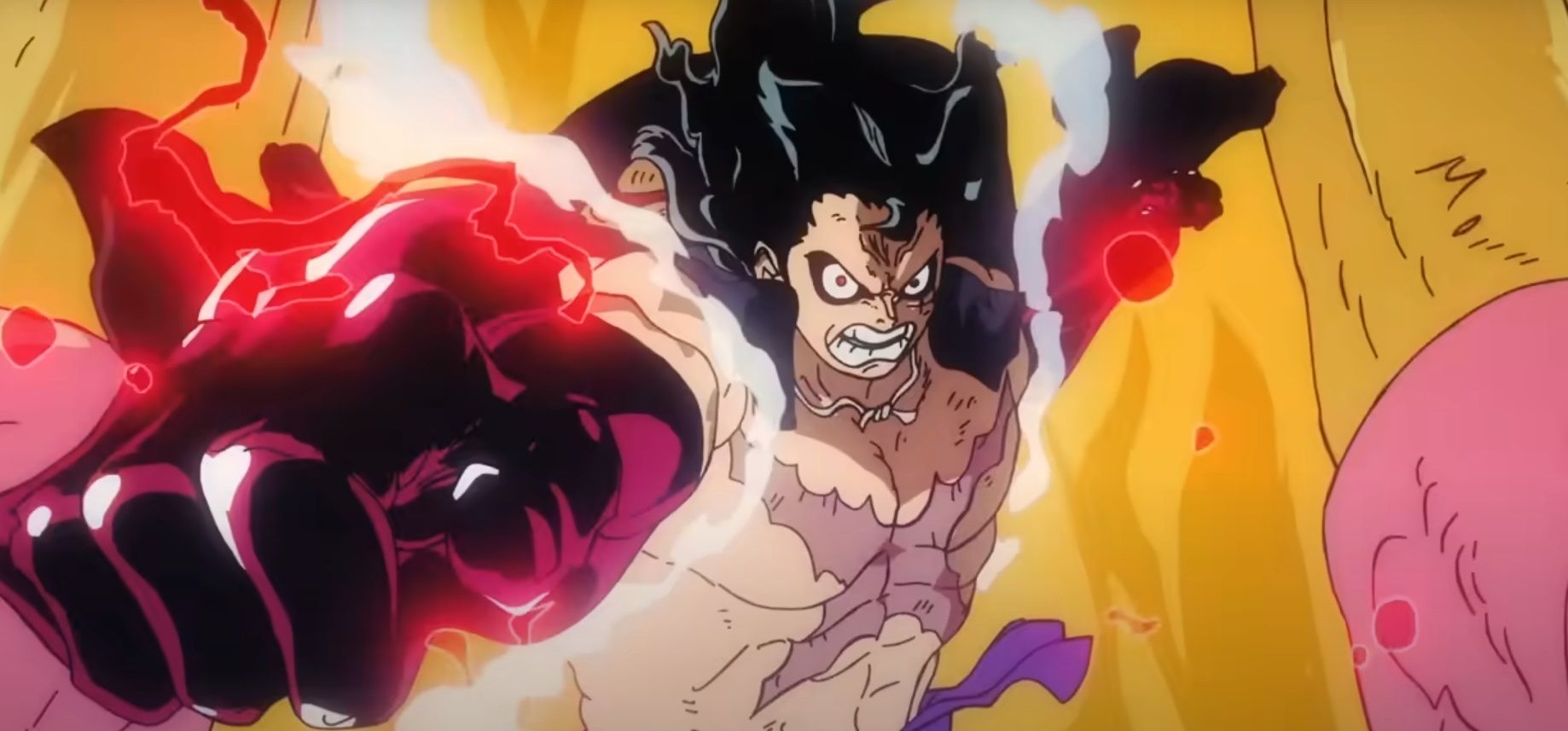 luffy uses snakeman form while fighting kaido