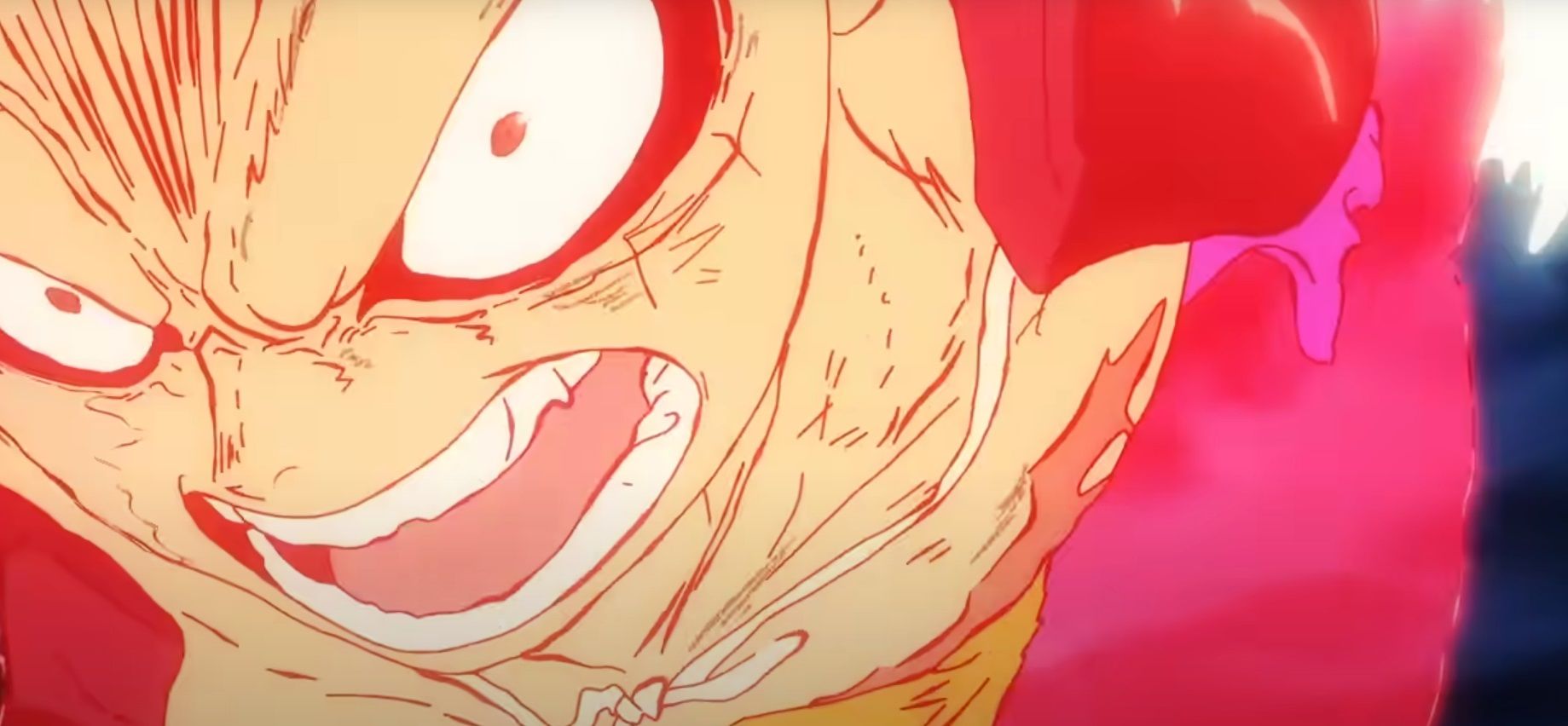 luffy using an intense version of snakeman