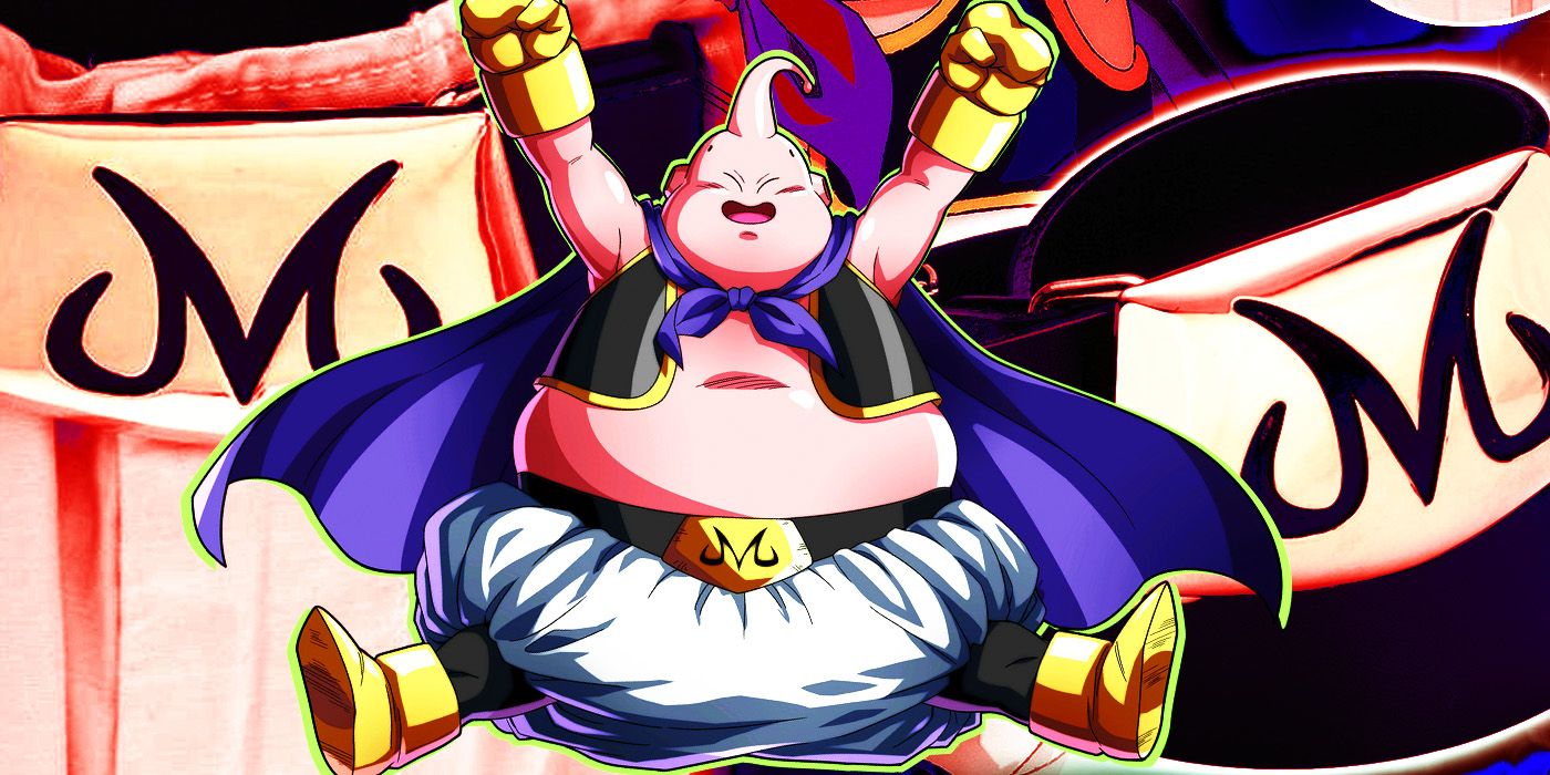 Majin Buu and his iconic M belt from Dragon Ball Z. 