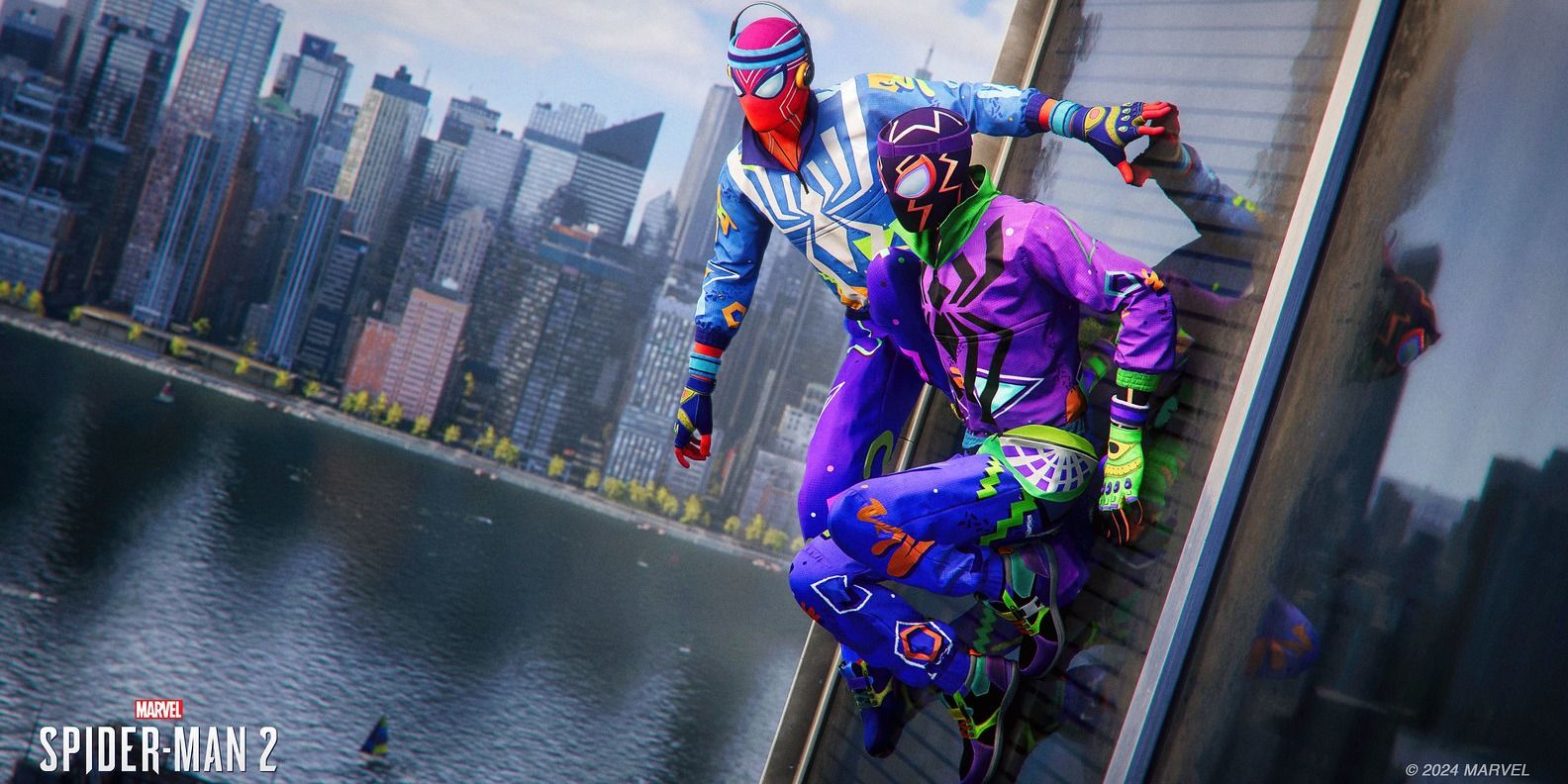 Marvel's Spider-Man 2 launches Fly N' Fresh Suit Pack DLC for Miles and Peter. 