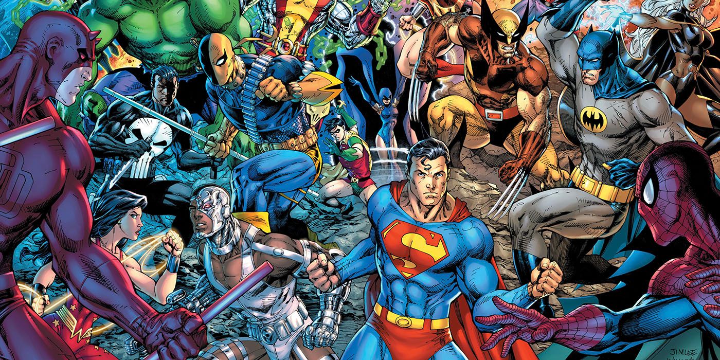 Marvel vs DC Jim Lee cover.