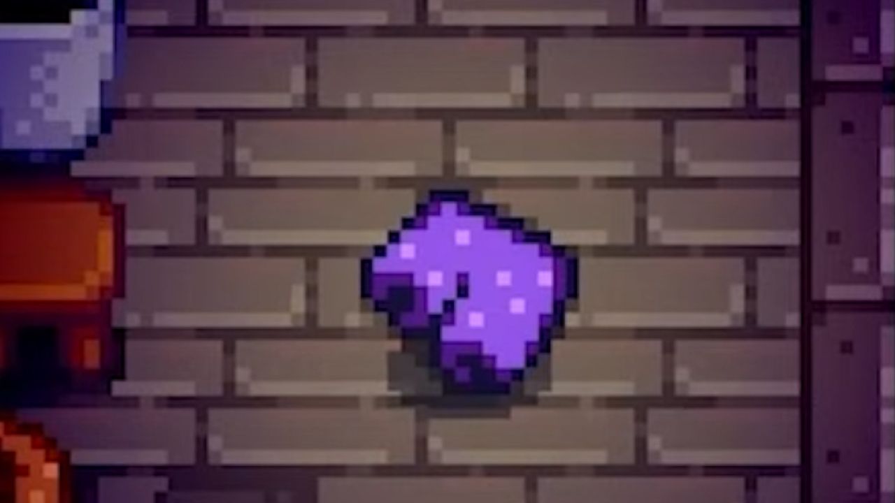 Los Lucky Purple Shorts del alcalde Lewis en el sótano debajo de su habitación en Stardew Valley.