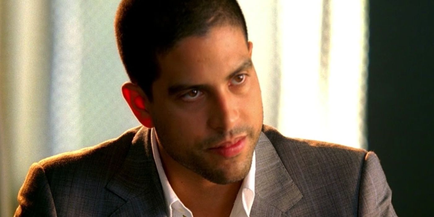 Close up of Eric looking annoyed in CSI: Miami
