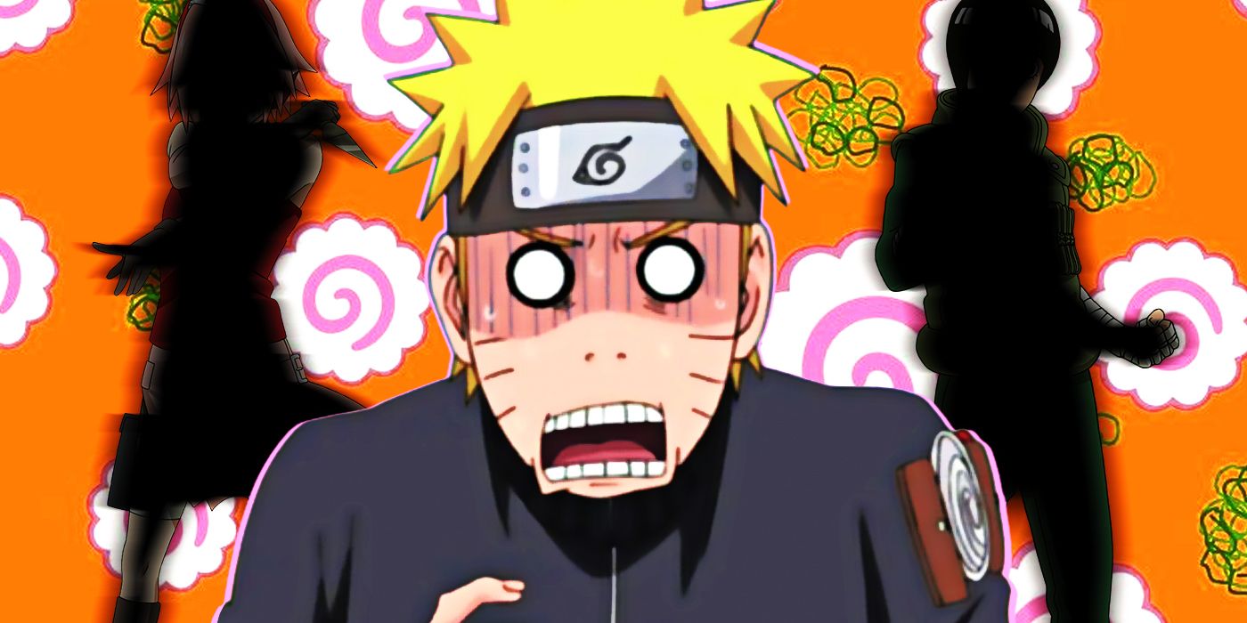 Naruto with a shocked expression in the titular anime series