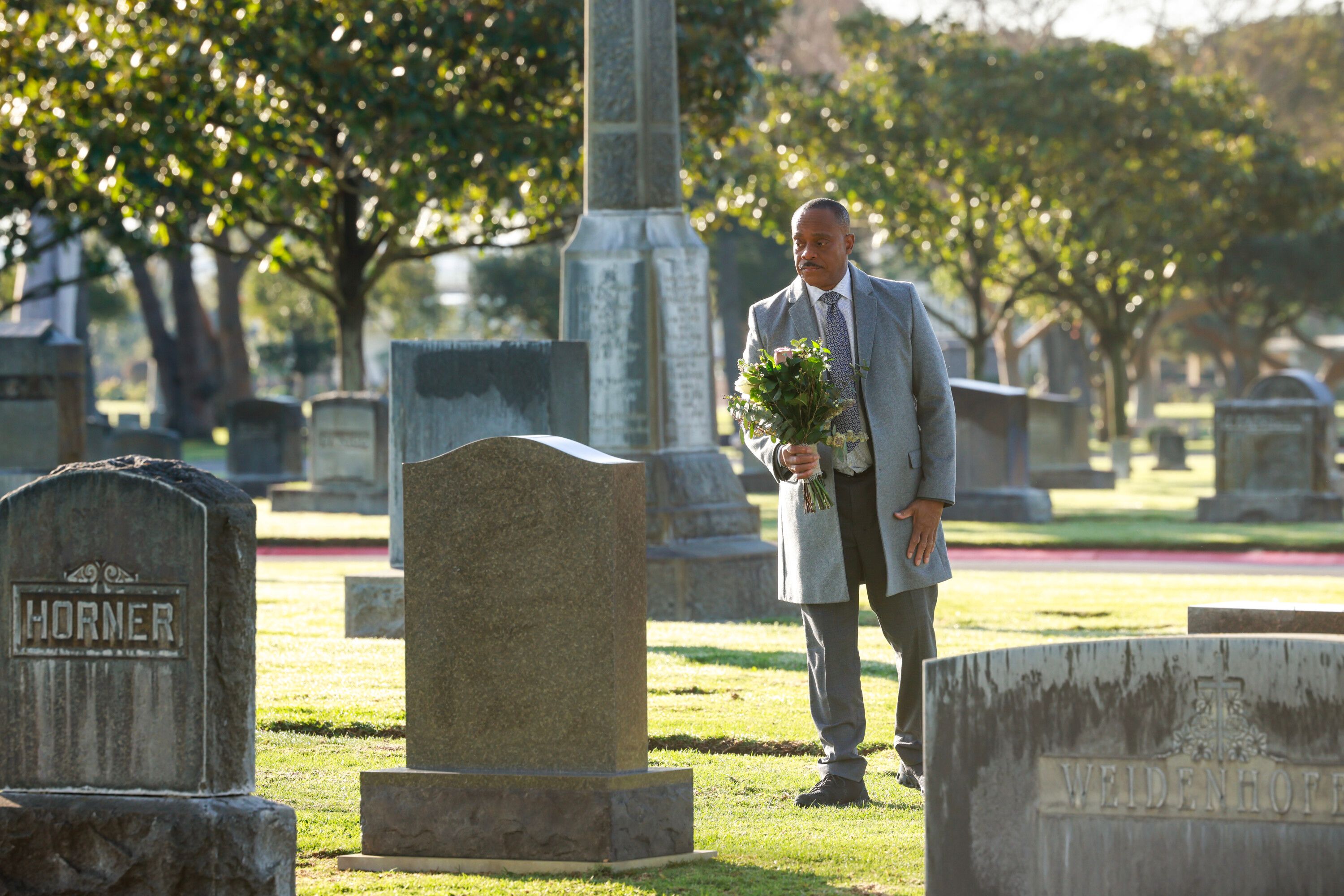NCIS Season 21 Episode 7 - Vance in cemetery