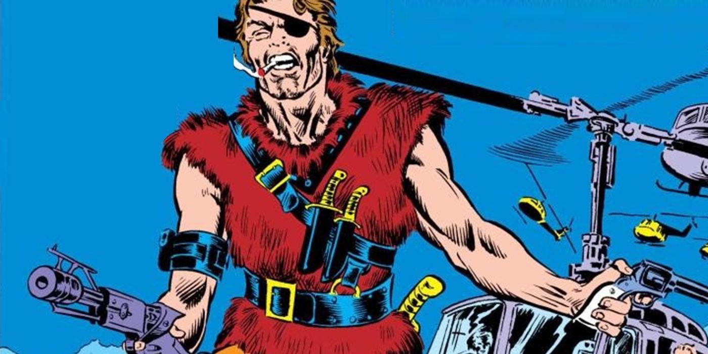 Nick Fury, dressed as a pirate