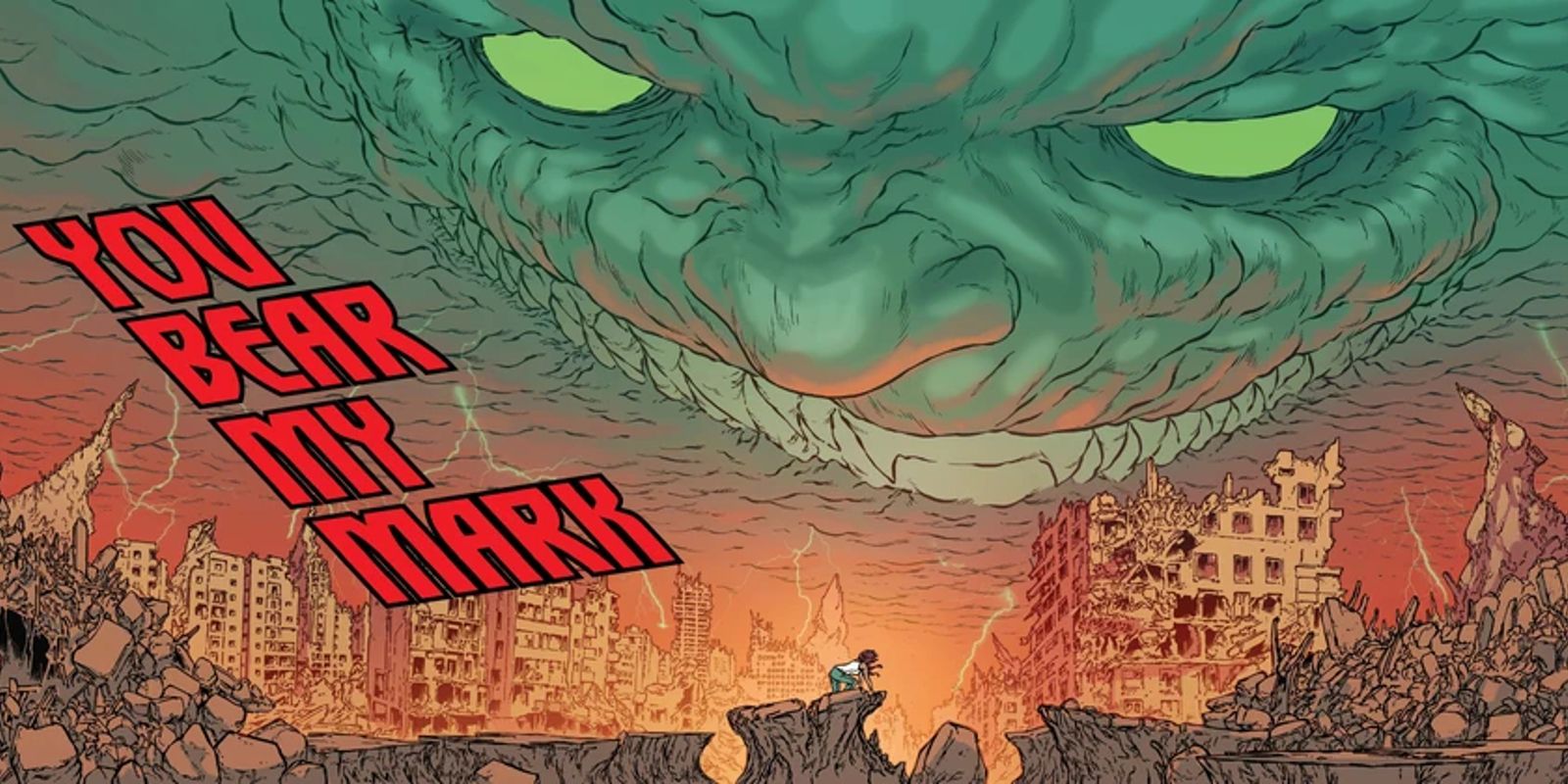 The One Below All of Marvel Comics encompassing the entire sky in Immortal Hulk