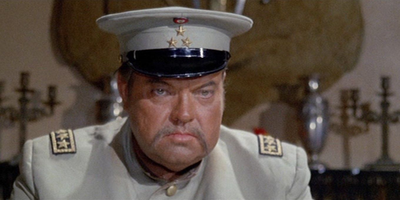 Orson Welles as Colonel Cascorro in Tepepa