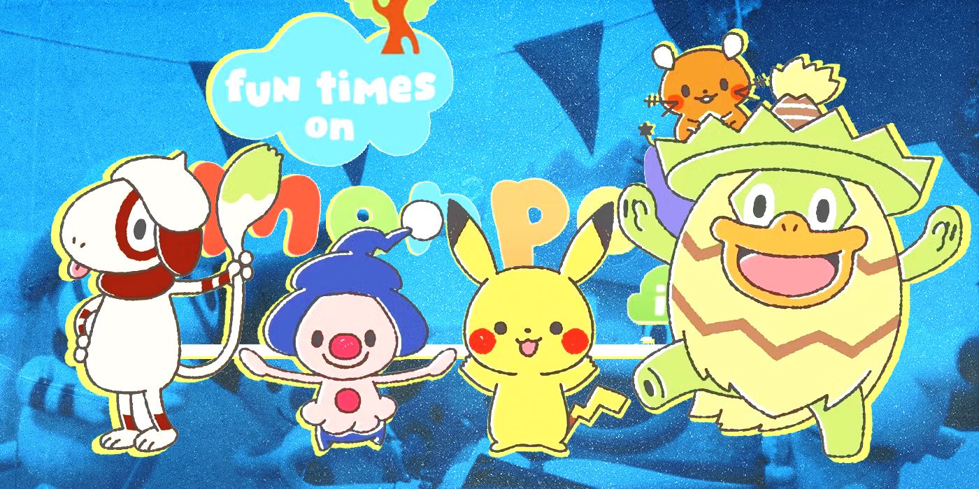 Pokemon Fun TImes at Monpoke Island featuring Pikachu and others