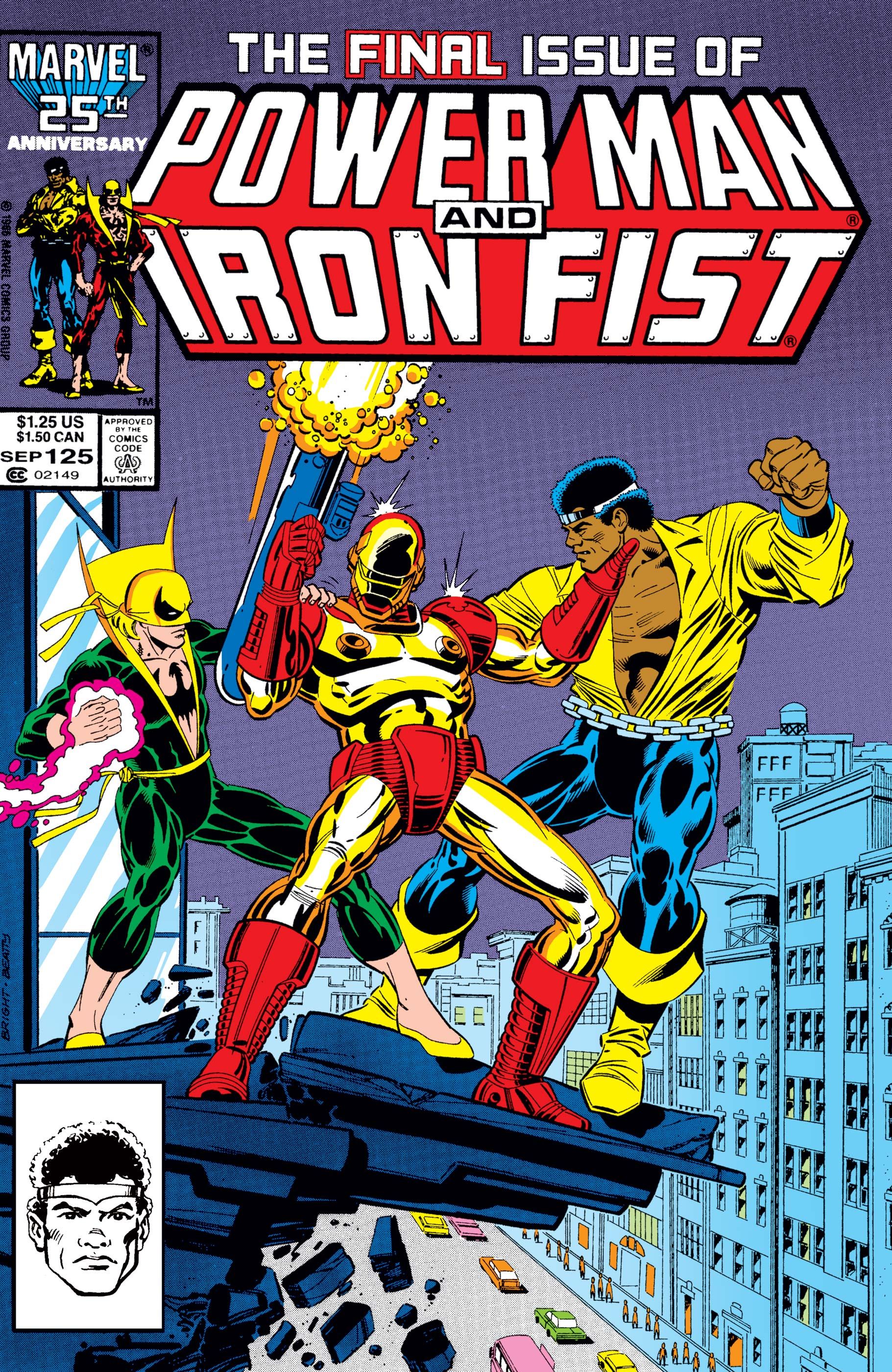 The cover of Power Man and Iron Fist #125