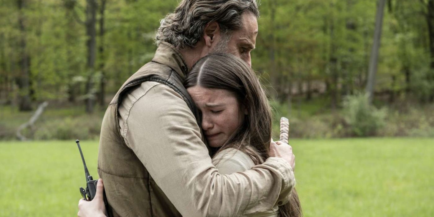 Rick e Judith em Aqueles que Vivem