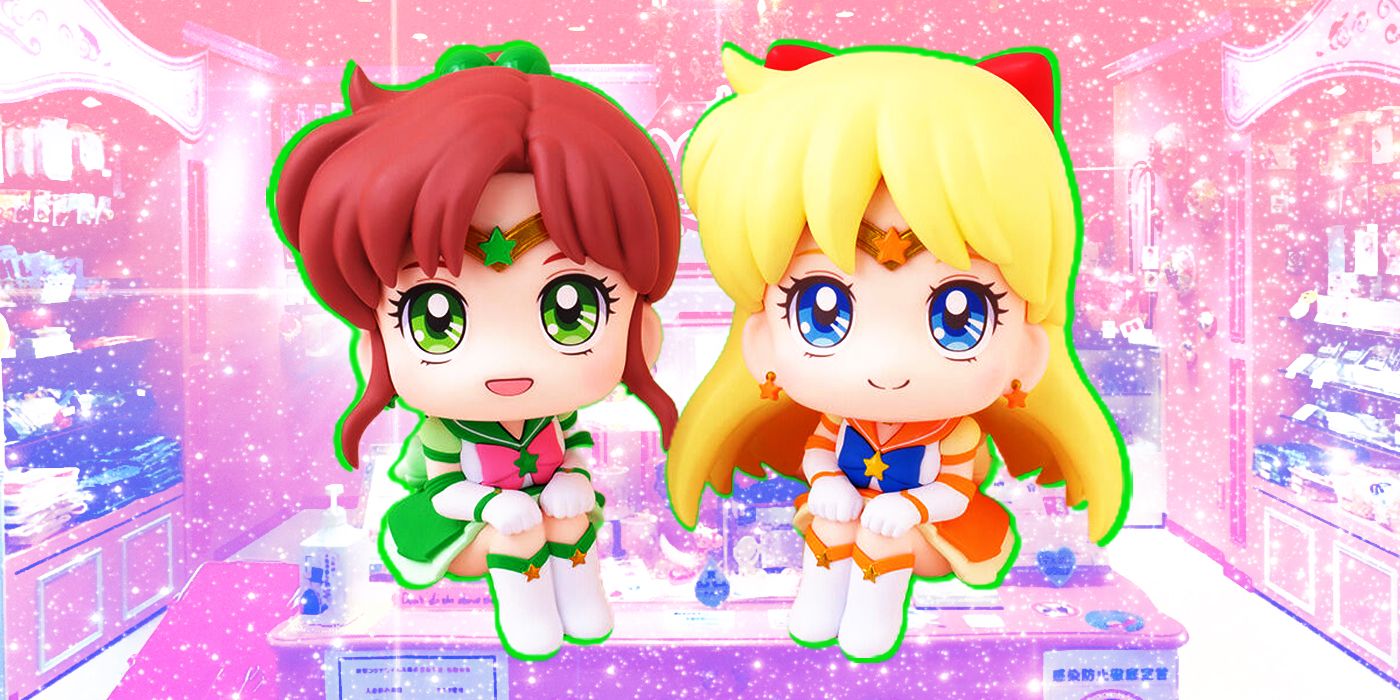 Sailor Jupiter and Venus mini figures from Sailor Moon Cosmos movie