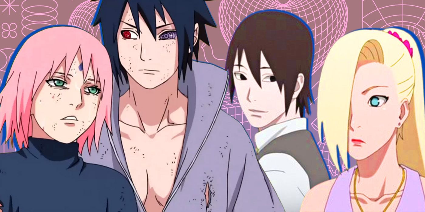 Sakura, Sasuke, Ino, and Sai