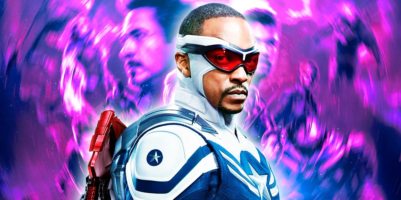 Sam Wilson and Avengers Endgame Blurred at the background