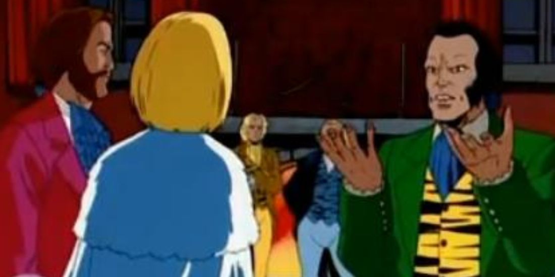 Sebastian Shaw speaks at the Inner Circle Club in X-Men The Animated Series