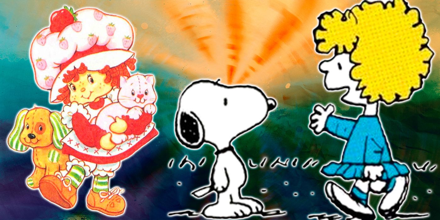 Snoopy with Tapioca Pudding and Strawberry Shortcake