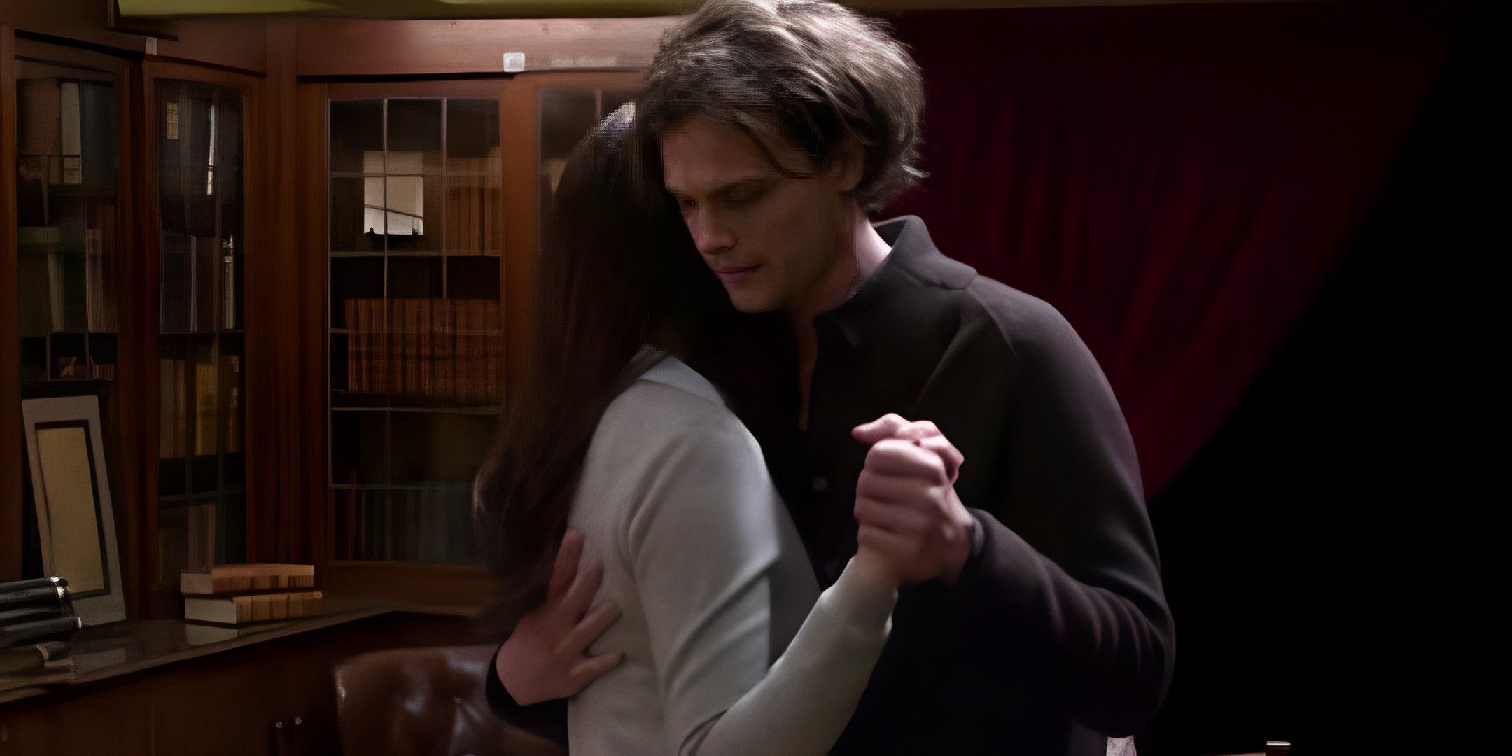 Spencer dancing with Maeve during a dream in Criminal Minds "Alchemy."