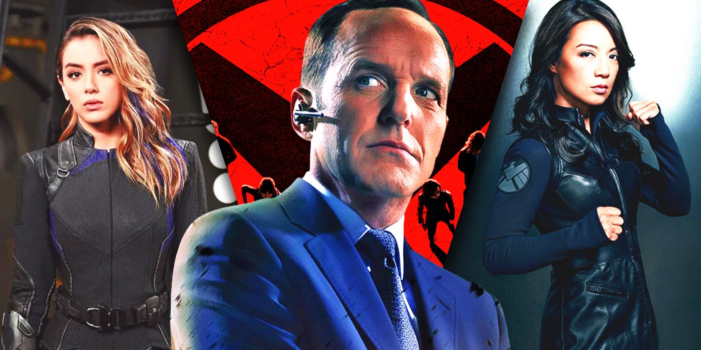 Split Images of Coulson, May and Daisy