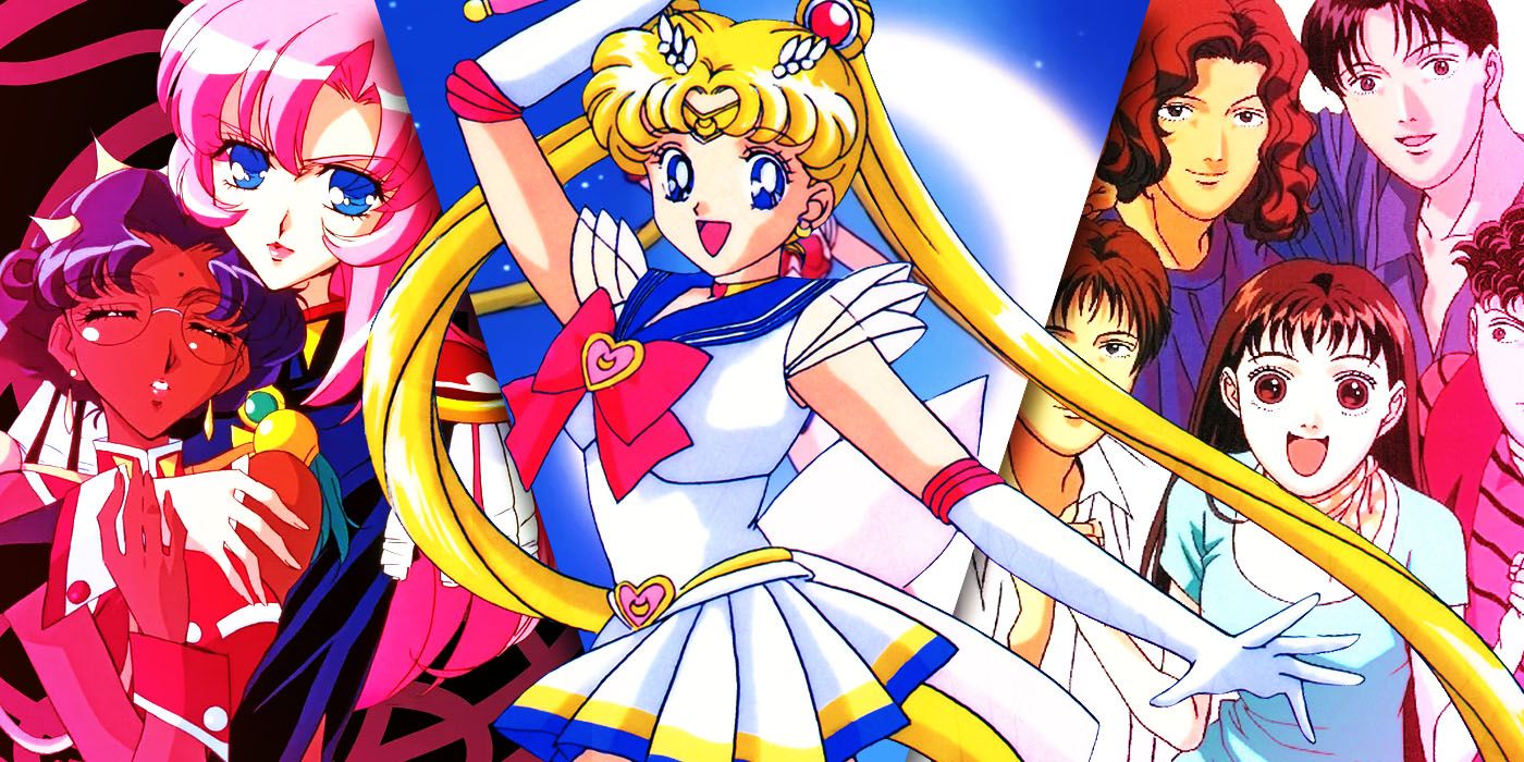 Split Images of Sailor Moon ,Revolutionary Girl Utena and Boys Over Flower