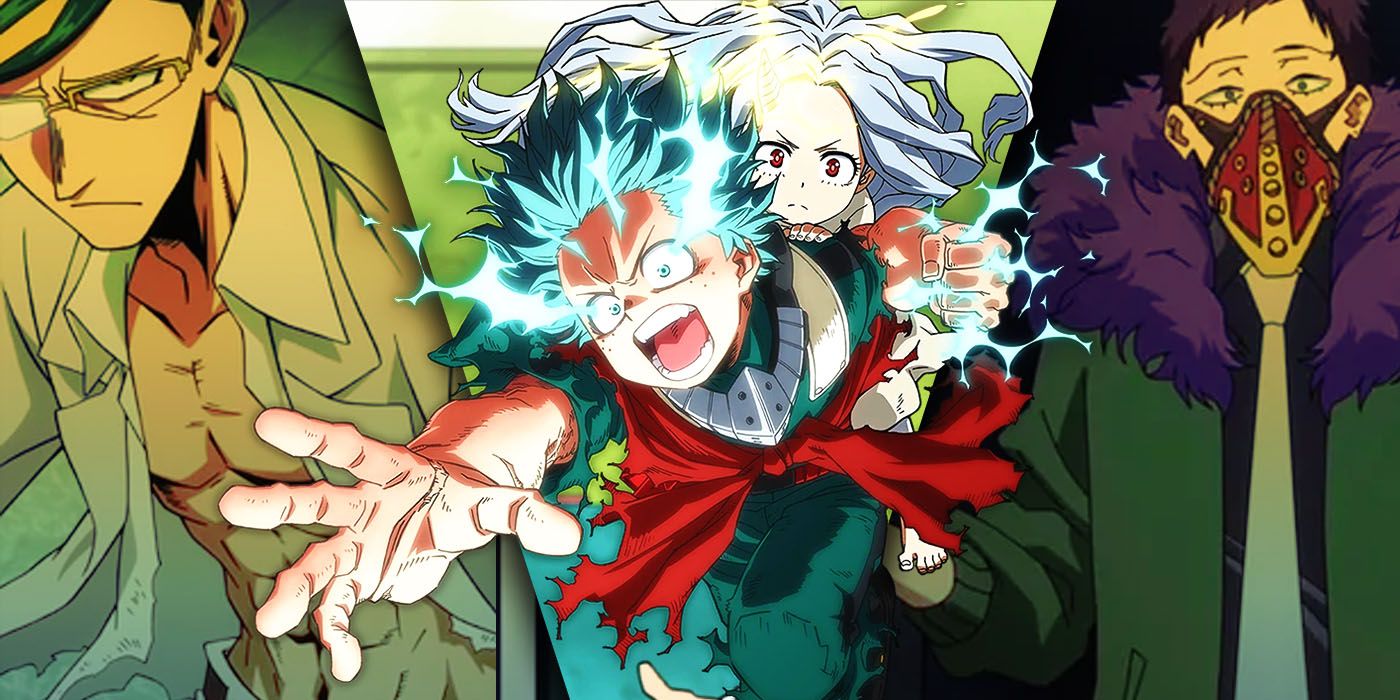 Shared images of Sir Nighteye, Deku, Eri and Overhaul