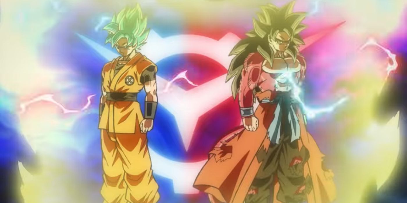 Super Saiyan Blue Goku and Super Saiyan 4 Xeno Goku's Fusion of Ki