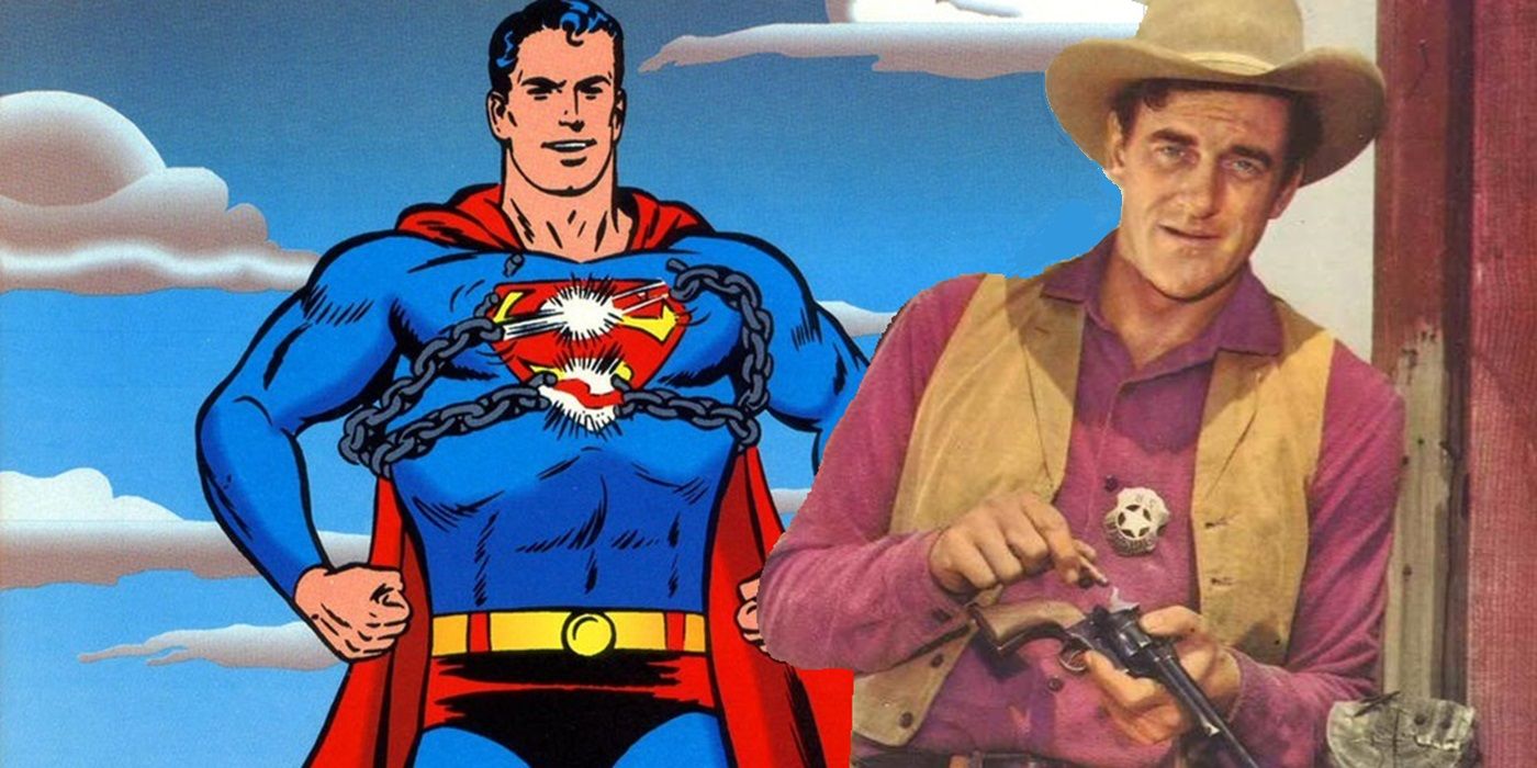 Superman and Marshal Matt Dillon