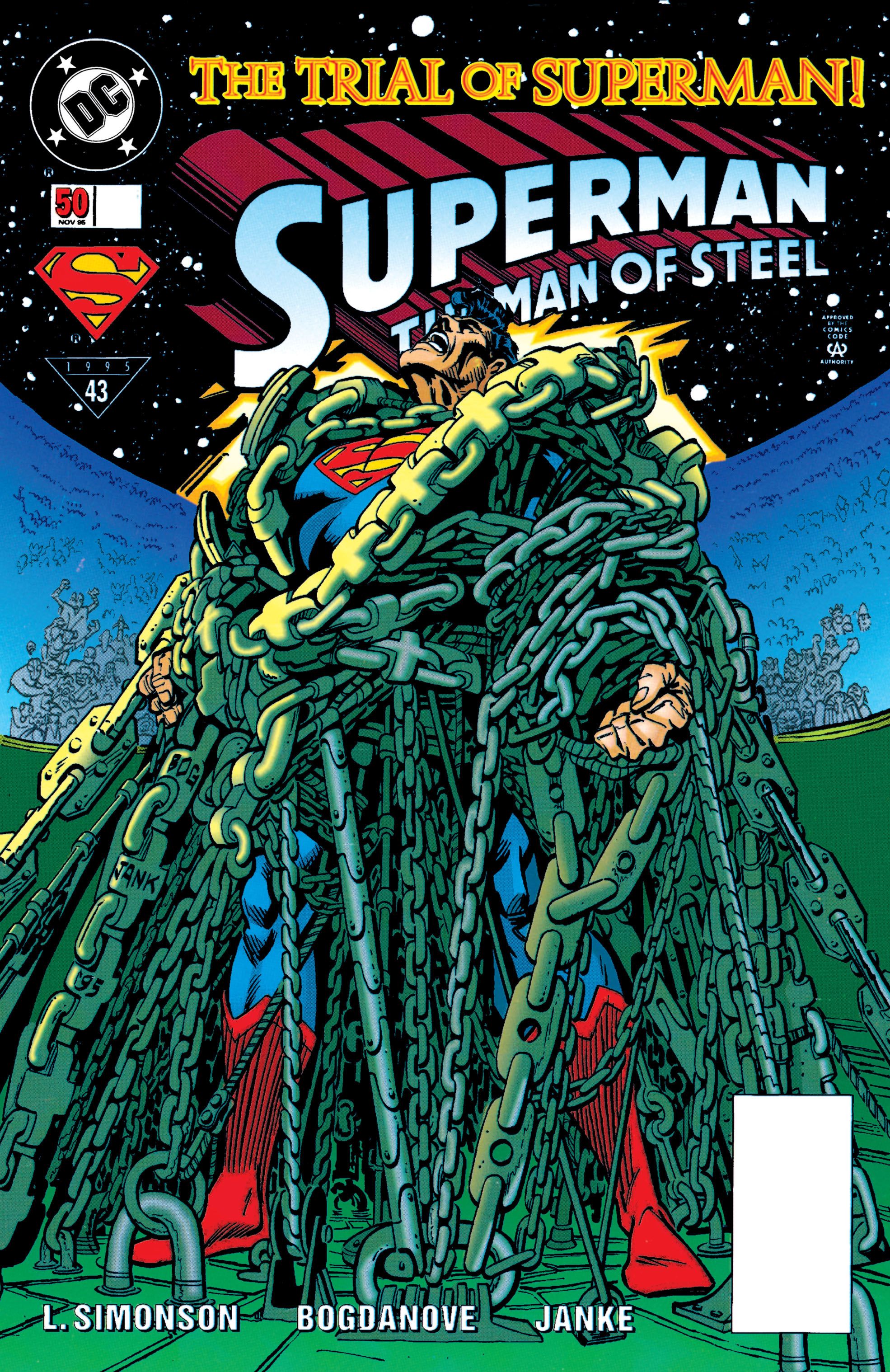 The cover of Superman: The Man of Steel #50