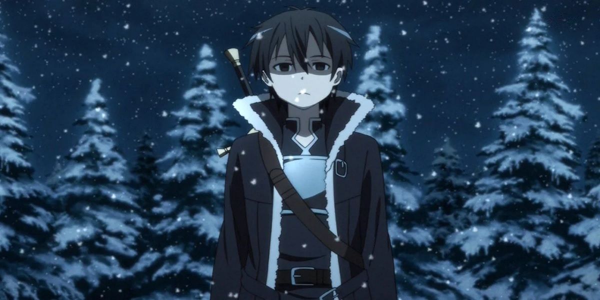 Kirito parece completamente abatido por causa de Sword Art Online.