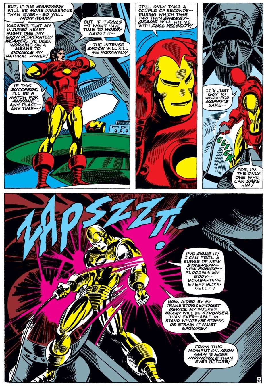 Когда Железному Человеку в комиксах перестал нужен нагрудник, чтобы выжить?