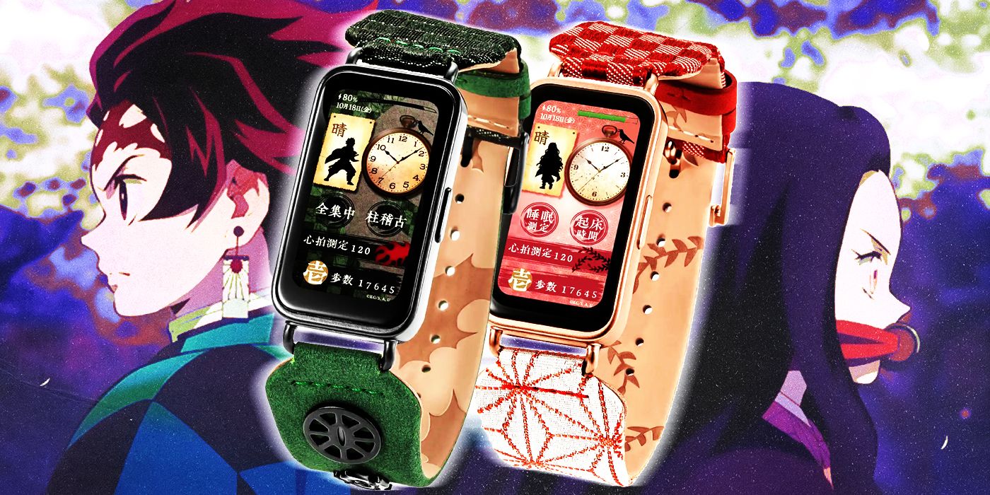 Tanjiro and Nezuko from Demon Slayer with GARRACK smartwatches
