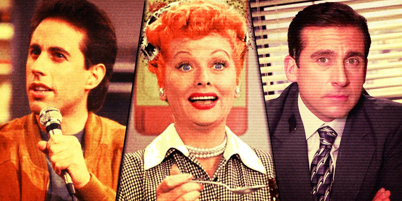 Jerry Seinfeld in Seinfeld, Lucille Ball in I Love Lucy and Steve Carell in The Office