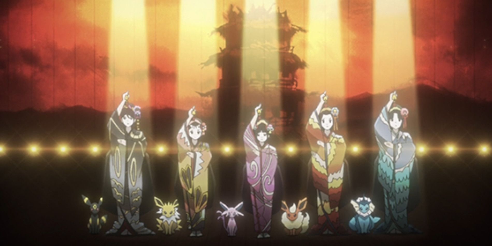 Kimono Girls from Pokémon Evolutions The Show