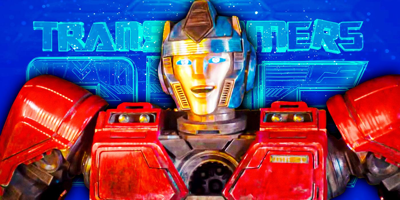 A composite image featuring Optimus Prime in front of the Transformers One logo.